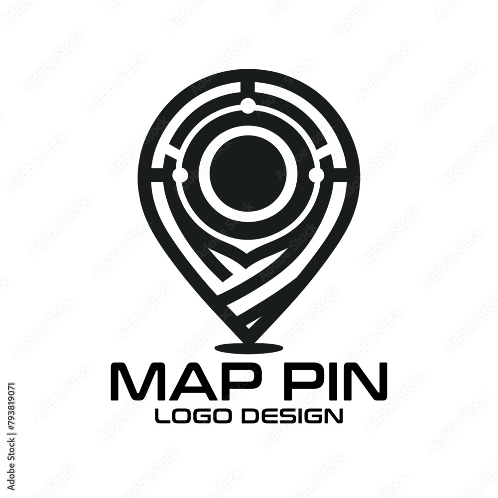 Map Pin Vector Logo Design Map Pin Vector Logo Design
