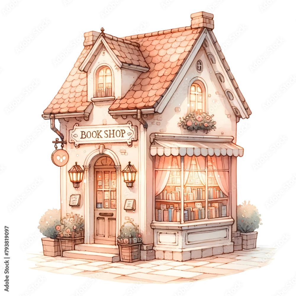 Place in town water color - 47