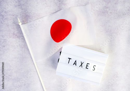 Tax system in Japan. Income calculating. Financial analytics. 