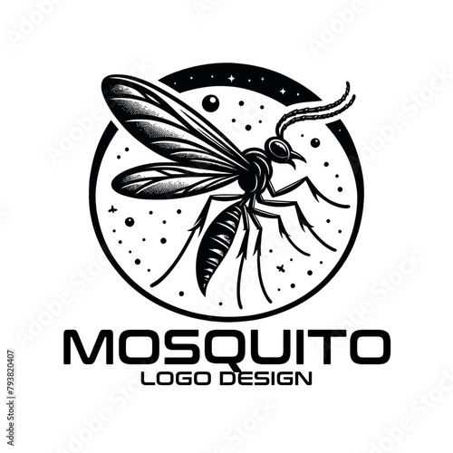 Mosquito Vector Logo Design