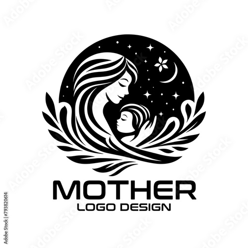 Mother Vector Logo Design