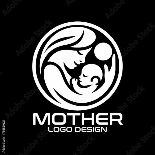 Mother Vector Logo Design