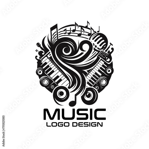 Music Vector Logo Design photo