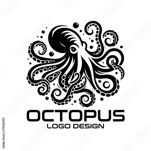 Octopus Vector Logo Design