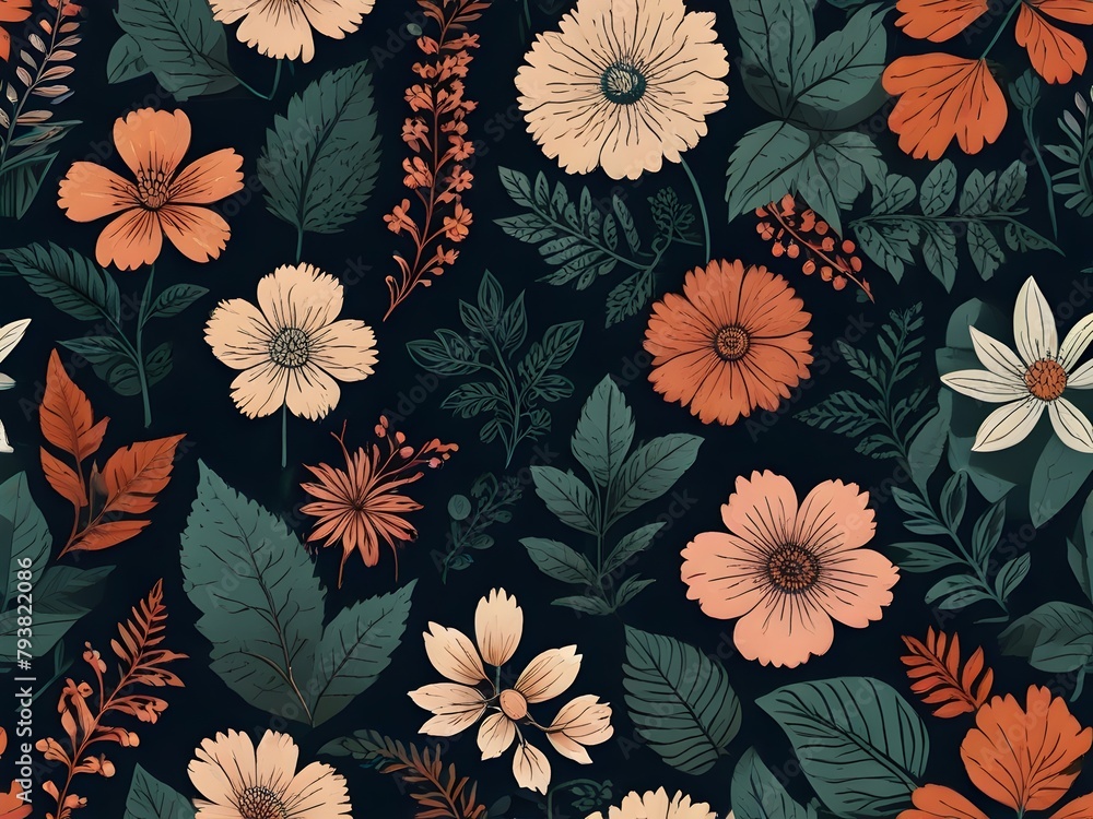 seamless floral pattern seamless floral pattern