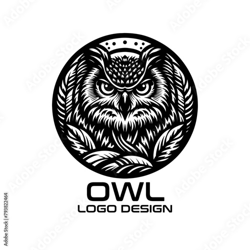 Owl Vector Logo Design photo