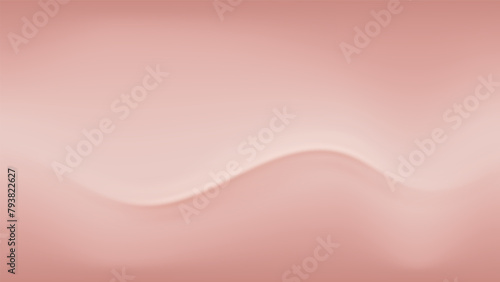 Nude gradient. Pastel nude background with soft wave, modern vector gradient design.