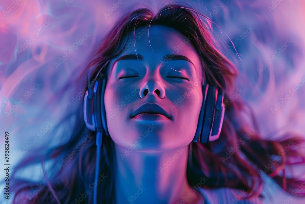 Fototapeta premium Emotional and Mental Rejuvenation Through Scheduled Restorative Sleep: Enhancing Comfort and Wellness