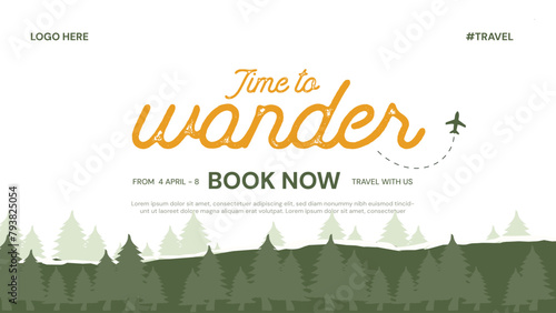 Adventure travelling banner best for the web, social media and many more in customize form 