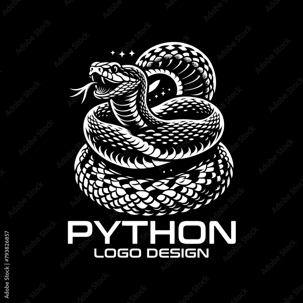 Python Vector Logo Design
