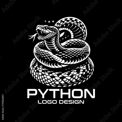 Python Vector Logo Design