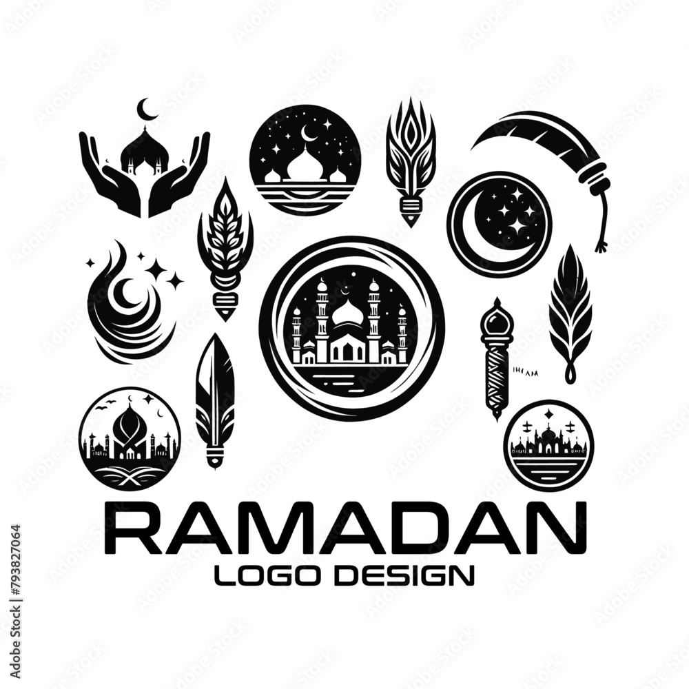 Fototapeta premium Ramadan Vector Logo Design