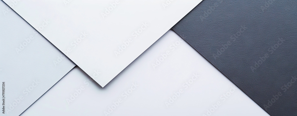Abstract geometric background of gray and blue paper sheets with copy space. Abstract geometric background of gray and blue paper sheets with copy space.