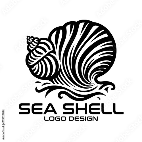 Sea Shell Vector Logo Design