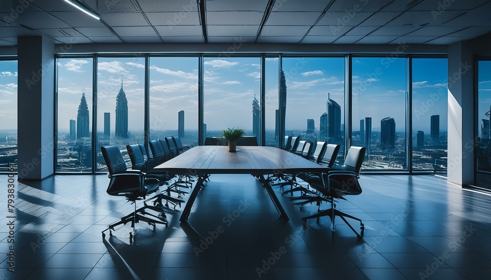 Silent Potential: The Empty Meeting Room in an Office Setting