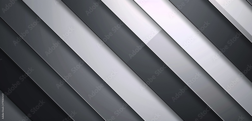 Obraz premium Futuristic background with grey stripes, blending elegance and simplicity.