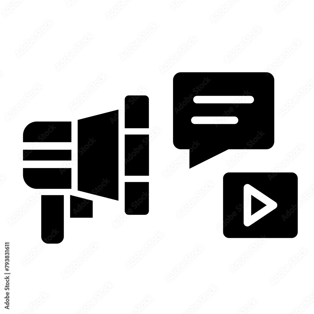 Marketing glyph icon Marketing glyph icon