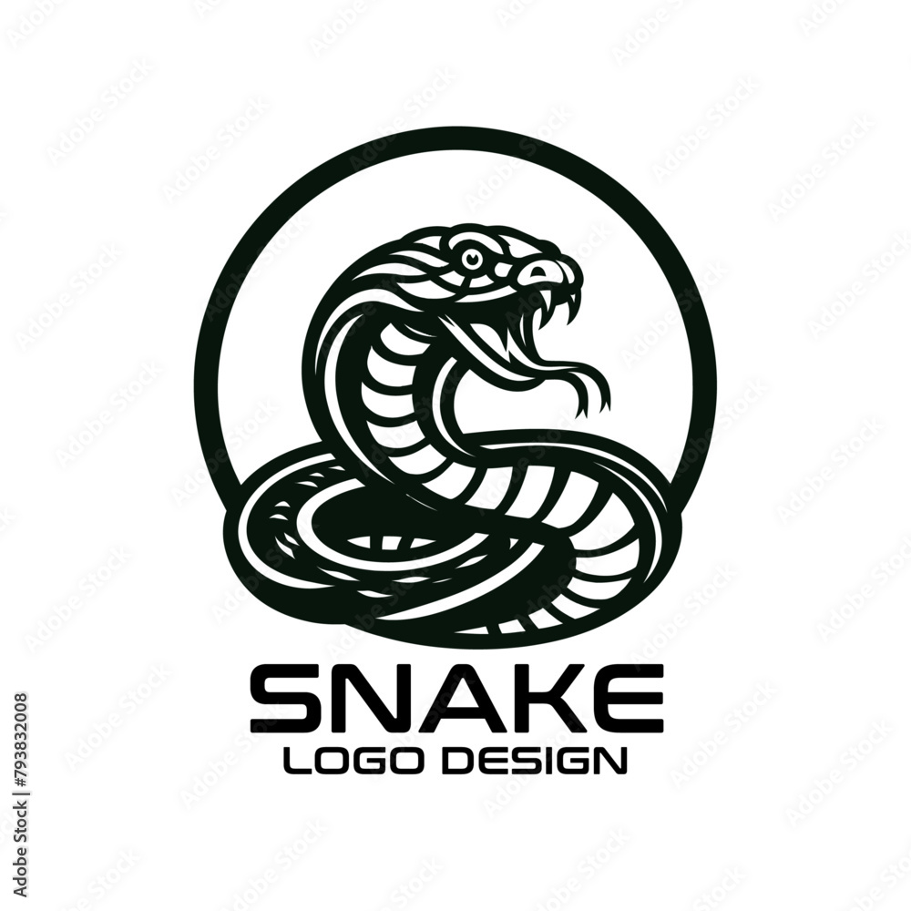 Fototapeta premium Snake Vector Logo Design