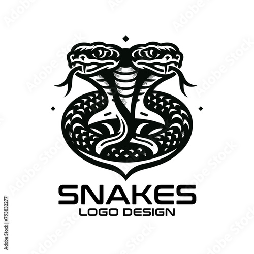 Snakes Vector Logo Design