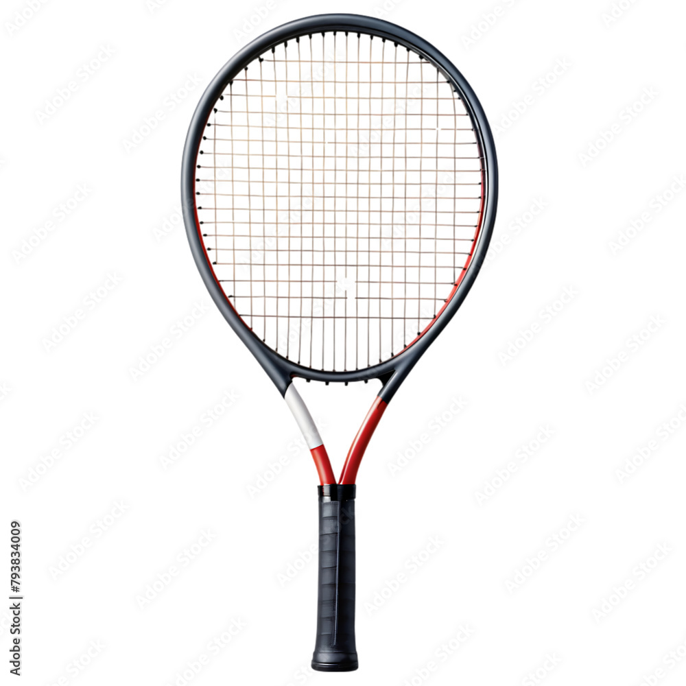 Tennis racket isolated on a white background 3d render