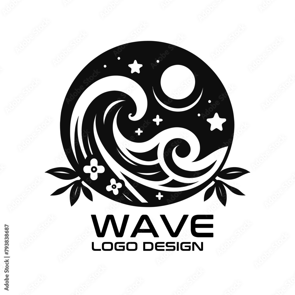 Obraz premium Wave Vector Logo Design