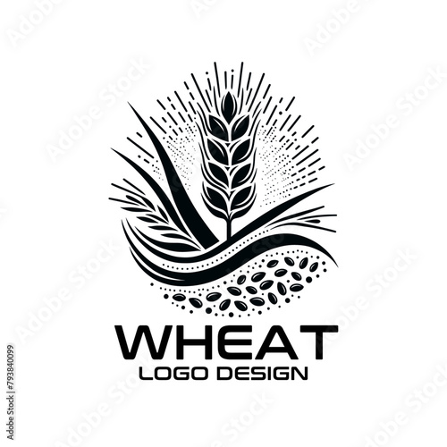 Wheat Vector Logo Design