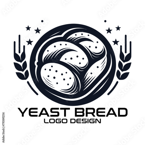 Yeast Bread Vector Logo Design