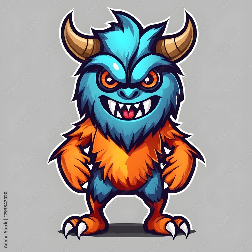 Monster Mascot Logo, Monster Esports logo, Monster Logo Design, Monster Gaming Logo, AI Generative