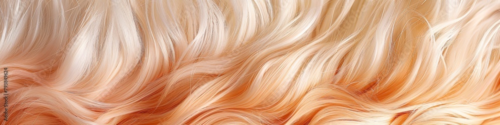 Warm Peach Hue Animal Fur Close-Up Texture Warm Peach Hue Animal Fur Close-Up Texture
