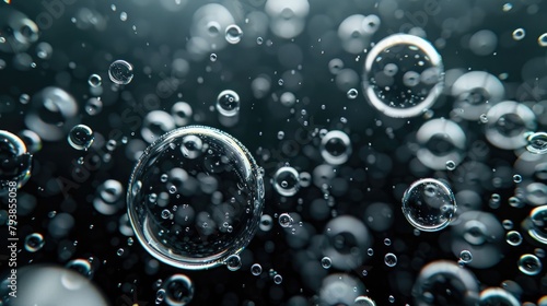 Bubbles of carbon dioxide