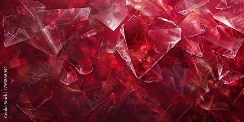 Ruby Red Elegance: Sparkling Gemstone Close-up