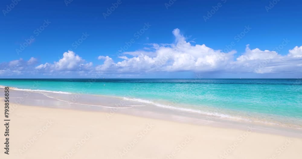The beautiful beaches with turquoise ocean of Antigua and Barbuda islands, Caribbean The beautiful beaches with turquoise ocean of Antigua and Barbuda islands, Caribbean