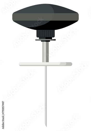 Medical equipment, Cook IO Intraosseous needle is a specialized needle used to gain access into the bone marrow. Flat design.