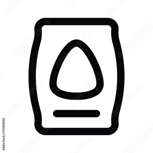 Creatively designed icon of cement bag in editable style, labor day vector design