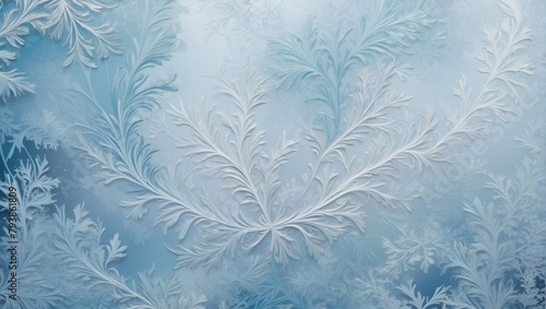 Modern Abstract Frosty Wallpaper Background with Winter Palette