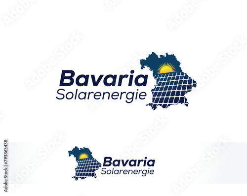 Bavaria Solar Energia Logo Design Template (ID: 793863438)