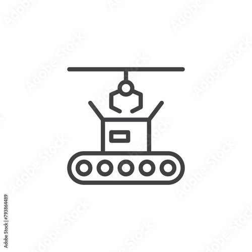 Smart Packaging line icon