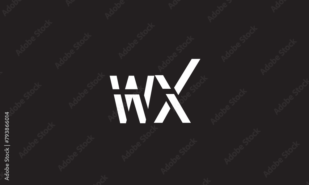 WX, XW, X, W Abstract Letters Logo Monogram