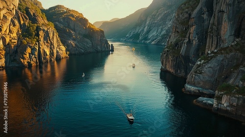 Lake and mountains