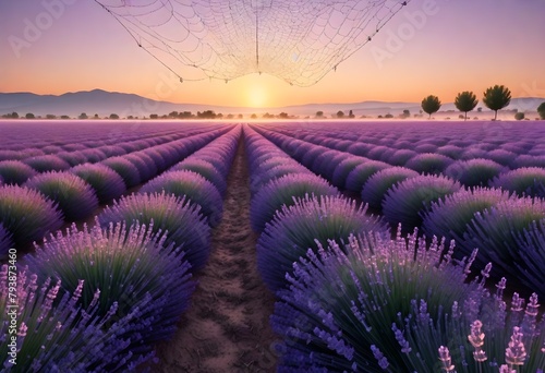 A highly realistic 8k sunrise over a lavender fiel (20)