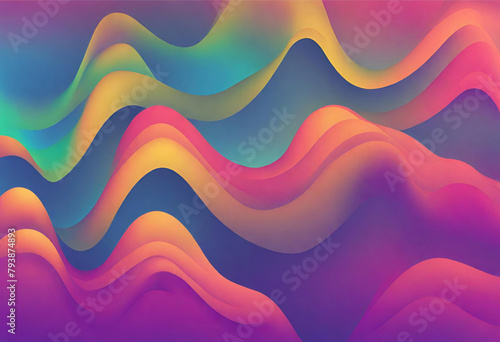 Vibrant waves backdrop perfect for banners and posters.
