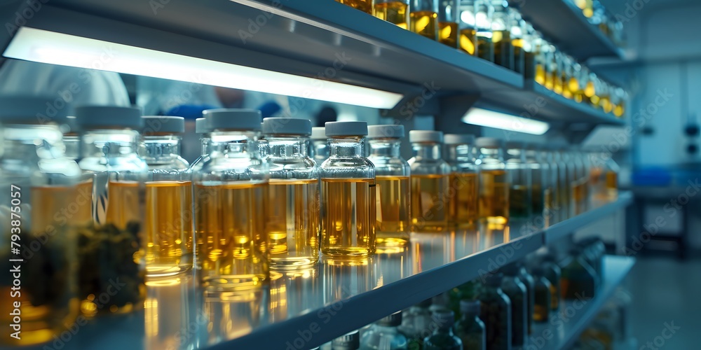 Research room extracts chemicals from marijuana to make medicine for medical use. Research room extracts chemicals from marijuana to make medicine for medical use.