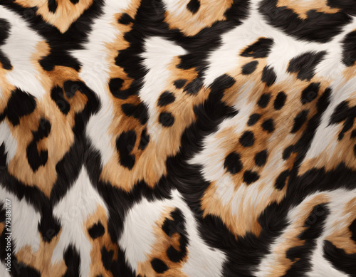 A close-up texture the fur pattern of a tiger  with black and golden stripes prominent against each other creating a vivid contrast.
