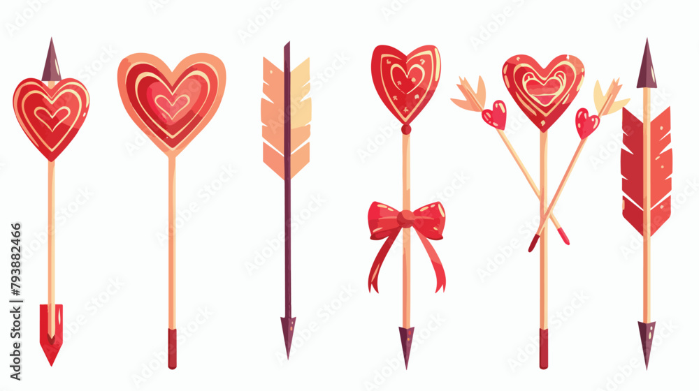 Bunch of Cupid arrows.heart love festive attribute