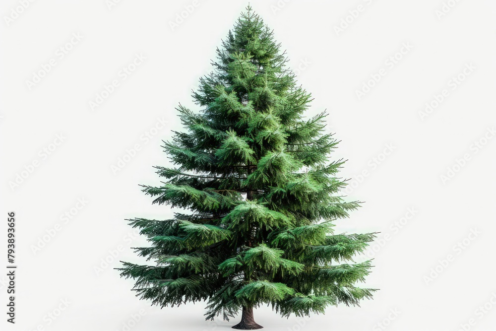 Pine tree or evergreen isolated on a white background Pine tree or evergreen isolated on a white background