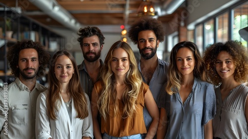 Wallpaper Mural A young business group has come together to create a new company adapted to the new generations. Torontodigital.ca