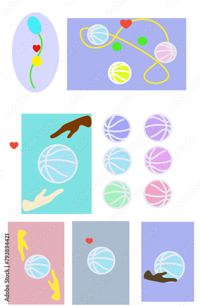 Obraz premium set of icons