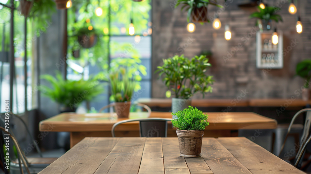 カフェの席風景 カフェの席風景