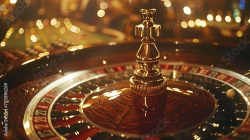 Casino Atmosphere: An image of a high-stakes roulette table, with players placing large bets and the wheel spinning