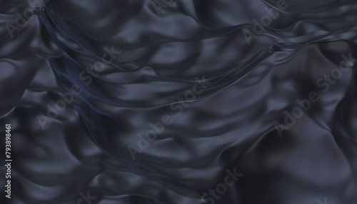 Black 3D abstract background.